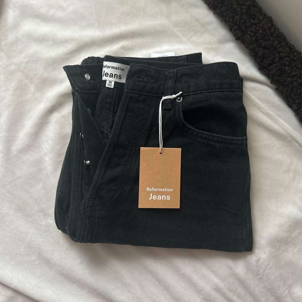 Reformation black Cynthia jeans 26